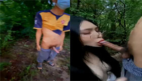 มาดูกระเทยไทยนัดเจอวัยรุ่นต่างจังหวัด เย็ดโม๊คควยแบบสดๆริมทางในป่า กินน้ำว่าวแตกใส่ปาก
